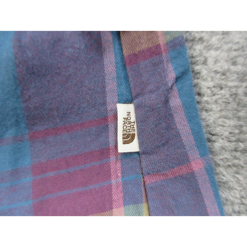 North Face Shirt Womens Small Plaid Button Up‎ Long Sleeve Outdoors Hiking Top - Picture 5 of 13